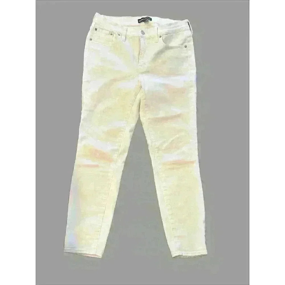 J. Crew Mercantile Jeans Size 29 Mid Rise Ankle Denim Womens Stretch White - Picture 3 of 6
